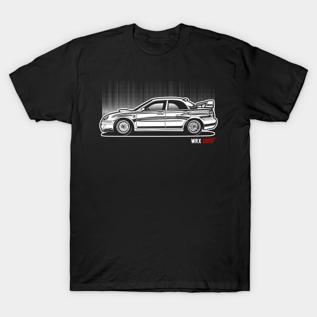 Subaru Impreza WRX STI T-Shirt by idrdesign